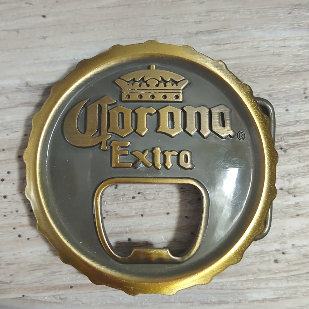Corona Extra Beer Bottle Cap Belt Buckle – Vintage Style Bar Collectible